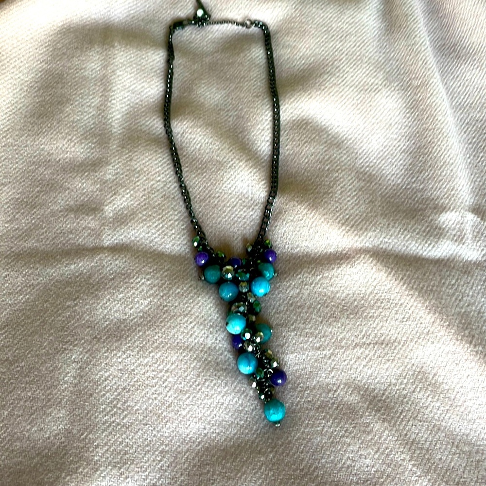 Necklace in jewel tones